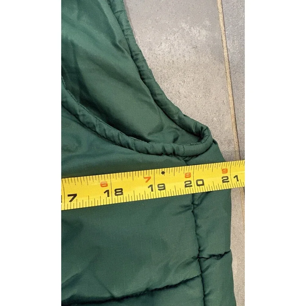 Vintage Eddie Bauer Goose Down Vest Late 70's Early 80s Men's Size Medium Green